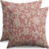 Fronha Floral Retrô Mais Vendida Transfronteiriça Almofada Creme Estilo Country Amazon Almofada Decorativa para Sofá de Casa Mesinha de Cabeceira
