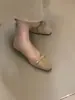 Sapatos Baixos de Bico Quadrado com Laço para Mulheres, Novo Estilo Outono, Sapatos de Salto Baixo, Sapatos para o Dia a Dia