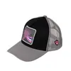 Boné de Baseball Bordado com Animal, Boné com Rede para Proteção Solar e Ventilação, Boné de Verão com Aba para Homens e Mulheres, Aba Larga, Aba Grande, Estilo Personalizado