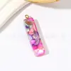 Llavero de Resina Colorido Creativo de Moda Transfronterizo DIY Colgante para Bolso Accesorios Letras