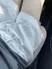 Shorts Blancos de Algodón y Lino de Pierna Ancha para Mujer en Verano con Cintura Elástica y Cordón para Personas Bajas, Pantalones de Lino de Corte A