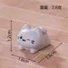 Linda figura de gatito mini de resina adorno de escritorio pequeño decoraciones diy escena en miniatura adorno pequeño