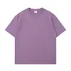 Camiseta Tiffany Blue de Manga Curta Feminina Verão Nova Solta Emagrecedora Cor Sólida Básica Simples Versátil Top de Meia-Manga
