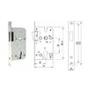 Huayili 5845, cerradura de puerta de madera magnética silenciosa simple para interiores, accesorios de fábrica, producción profesional en stock, venta al por mayor