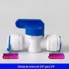 Purificador de água doméstico, válvula de esfera de tubo PE de conexão rápida, válvula direta de 2 pontos, 3 pontos, 4 pontos, válvula de esfera de pressão, interruptor