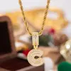 Collar Colgante de 26 Letras Completo de Diamante de Lujo Ligero Nueva Moda Transfronterizo Europeo y Americano 2026 para Mujeres Joyería Hip-Hop de Moda Venta al por Mayor