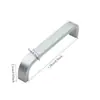 Mango sólido en forma de U mango hueco de aluminio espacial manija moderna simple para puerta de gabinete herrajes para muebles