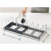 Estante Retráctil para Ollas Transfronterizo Estante de Almacenamiento para Ollas de Cocina Estante Retráctil para Tapas de Ollas Suministros de Cocina Hogar