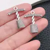 Accesorios de Aleación DIY Colgante Serie Copa de Vino Tinto Pendientes Pulsera Collar Llavero Colgante de Joyería de Plata Antigua Transfronterizo