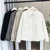 Moda Versátil Otoño 2025 Tallas Grandes Chaqueta Ligera de Algodón con Relieve 100kg Chaqueta Cálida para Mujeres Tallas Grandes 8568