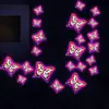 Pegatinas de Pared Luminosas de Mariposa Nuevas Transfronterizas Adecuadas para Decoración de Pared de Dormitorio Habitación Sala de Estar Embellecimiento Pegatinas Fluorescentes Venta al por Mayor