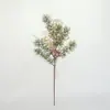 Amazon Plantas Acessórios de Natal Frutas Vermelhas Galhos de Pinheiro Galhos Artificiais Pe Atmosfera Decorações Artesanais Árvore de Natal