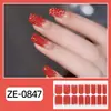 Adesivos de Unha Zhengxiang em Estoque Filme de Esmalte à Prova d'Água Estilo Ins Nail Art com Glitter Degradê Adesivos de Unha em Gel Sem Cozimento