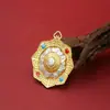 Directo del fabricante: Joyería de Xizang, nueve palacios, ocho trigramas, diez símbolos, ocho tesoros, mantra de seis caracteres, colgante giratorio