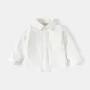 Camisas de Manga Larga para Niños, Nuevo Estilo Primavera 2026, Camisas de Color Liso para Niños, Chaquetas de Ropa para Bebés y Niños Primavera y Otoño, Envío Directo de una Pieza