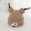 Gorro de Lana de Invierno para Niños Estiloso Divertido Ojos Grandes Tentáculo Gorro Cálido para Bebé Niño y Niña Gorro Tejido Exportación