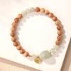 Pulsera Bodhi de Cocina de Lanzamiento Alto Pulsera Pixiu de Jade Hetian Natural Joyería de Mano para el Año Nuevo de Novia