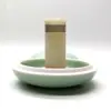Soporte para Almohadilla de Tinta Caja de Cerámica para Almohadilla de Tinta Tamaño Grande Tamaño Extra Grande Caja Sello de Caligrafía Tallado de Sellos Pintura y Caligrafía Vermellón Caja de Porcelana Caja Vacía con Tapa