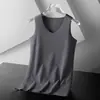 Moda Inverno 2026 Novo Estilo Plus Veludo Plus Veludo Colete Quente Masculino Roupa Íntima Sem Costura Colete Almofada de Ombro Atacado