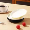 Plato para Escupir Huesos con Patrón de Roca Hogareño Plato Pequeño para Snacks Plato de Plástico para Snacks Plato para Pasteles Mesa de Comedor Plato para Basura Plato para Escupir Huesos