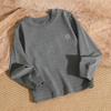 Pijama infantil de gola baixa para início do outono, de algodão puro, tipo A, camiseta para bebês, meninas, manga comprida, sem osso, roupas de outono e inverno para meninos