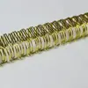 Bucle Doble Electrochapado (2:1) Accesorios para Calendario de Cuaderno Profundos Dorados de 7/8" * 15 Dientes Espirales de Encuadernación de Hojas Sueltas