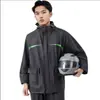 Traje de lluvia impermeable de cuerpo completo para vehículo eléctrico, que consta de una chaqueta de lluvia separada y pantalones de lluvia, diseñado para trabajos industriales y al aire libre, disponible para venta al por mayor