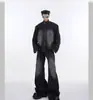 Conjunto Casual Masculino Outono Novo Estilo Solto Tamanho Grande Moletom Tendência e Calça de Moletom Conjunto Esportivo Casual de Duas Peças 2026