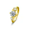 Anéis de Casal em Prata de Lei S925 com Moissanita, Anéis Simples e de Luxo com Diamante Sintético, Anéis Combinando para Homens e Mulheres, Fornecimento Direto da Fábrica de Joias