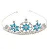 Diadema Corona de Nueva Aleación Transfronteriza para Niños Pasarela Actuación Festiva Accesorios para el Cabello Decoración de Fiesta de Cumpleaños Corona Tiara