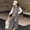 Ropa Infantil Niñas Ropa de Otoño Chaleco Capa Base Pantalones de Pierna Ancha 2026 Nuevo Estilo Niños Medianos y Grandes Niñas Estilo Primavera y Otoño Conjunto de Tres Piezas