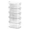 Caja de Almacenamiento Moderna Minimalista de Múltiples Niveles para Clasificar por Color, Apilable con Tapa, Adecuada para Kits de Materiales Hechos a Mano y Organizar Botellas