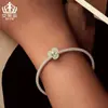 Efu Le conchas de flor originales, cuentas de silicona, joyería de plata de ley s925, venta al por mayor de cuentas sueltas, accesorios para abalorios DIY