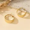 1 Par de Aretes Anchos, Versátiles para el Uso Diario, Lujo Ligero, Ligeros, Modernos, Aros con Lentejuelas, Perlas Deslumbrantes, Amarillo Jengibre, Simples y Versátiles