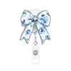 Porta-credencial Personalizado DIY Transfronterizo con Clip Retráctil, Insignia Rosa Femenina Creativa y Divertida con Hebilla Retráctil