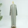 Elegante Vestido Cardigan con Cordones Lr863