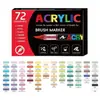 Marcador de pintura acrílica líquida directo transfronterizo, 366 colores, punta suave, diseño sin presión, para arte estudiantil, bricolaje, dibujo a mano y pintura