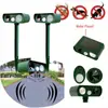 Repelente de Animales con Energía Solar LED Infrarrojo Ultrasónico Repelente de Ratones Sensor Infrarrojo Repelente de Ratones Repelente de Gatos
