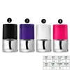 Botellas Transparentes Redondas y Cuadradas para Esmalte de Uñas 5ml 10ml 15ml Botellas de Vidrio para Cosméticos con Tapa y Pincel