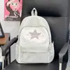 Mochila moderna y única para chicas de secundaria, estilo coreano de alta estética, bolso de hombro fresco y lindo de lunares para estudiantes de preparatoria
