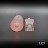 Material de Embalaje para Tubo de Brillo de Labios Rosa Semitransparente Tubo de Plástico Grueso Redondo Hecho a Medida Vacío para Brillo de Labios
