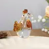 Figuritas Creativas de Pollo de Vid Hechas a Mano, Decoraciones Animales de Lujo Ligero, Souvenirs de Viaje de Gallo y Gallina, Decoraciones de Escritorio, Superventas Transfronterizos