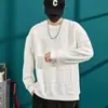 Suéter holgado Harajuku para hombre, jersey de otoño e invierno de 2023, moda informal juvenil, cuello redondo, nueva moda