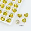 Cristal Dongzhou Geométrico Coração Gordo 6*5,3 Corações para Nail Art Strass Feito à Mão Coração de Diamante Artificial 4815 Decorações DIY para Nail Art