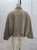 ZA Comercio Exterior Transfronterizo Wholesale 2026 Nueva Moda Femenina Europea y Americana Chaqueta Abrigo de Gamuza de Manga Larga con Cuello Solapa Simple