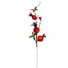 Artificial fruta romã verde planta romã folha romã árvore interior adereços flor falsa home display tiro fábrica atacado