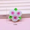 Pegamento en Crema Resina Parches de Flores DIY Accesorios para Pasadores Materiales Hechos a Mano Kit de Materiales de Decoración de Flores Pequeñas Lindas