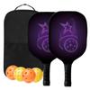 Raquete de Pickleball Personalizada Oem/Odm Feita de Material de Fibra de Carbono/Fibra de Vidro com Logotipo Imprimível para E-commerce Transfronteiriço