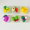 Tazón de Cristal Helado con Diseño Realista de Frutas 3D, Imanes para Refrigerador, Accesorios de Resina, Artículos de Decoración para el Hogar al por Mayor