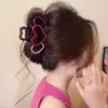 Pinza para el pelo grande de lunares estilo coreano para cabello grueso, pinza de tiburón dulce y elegante para la parte trasera de la cabeza, accesorio para el cabello de alta gama y exquisito